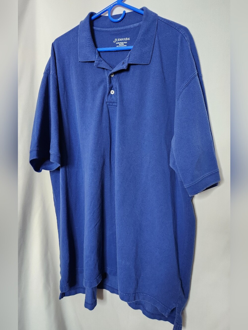St. John's Bay Men’s 2XL Tall Navy Blue Polo Shirt